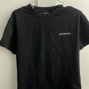 Balenciaga T-shirt black women Size S Authentic